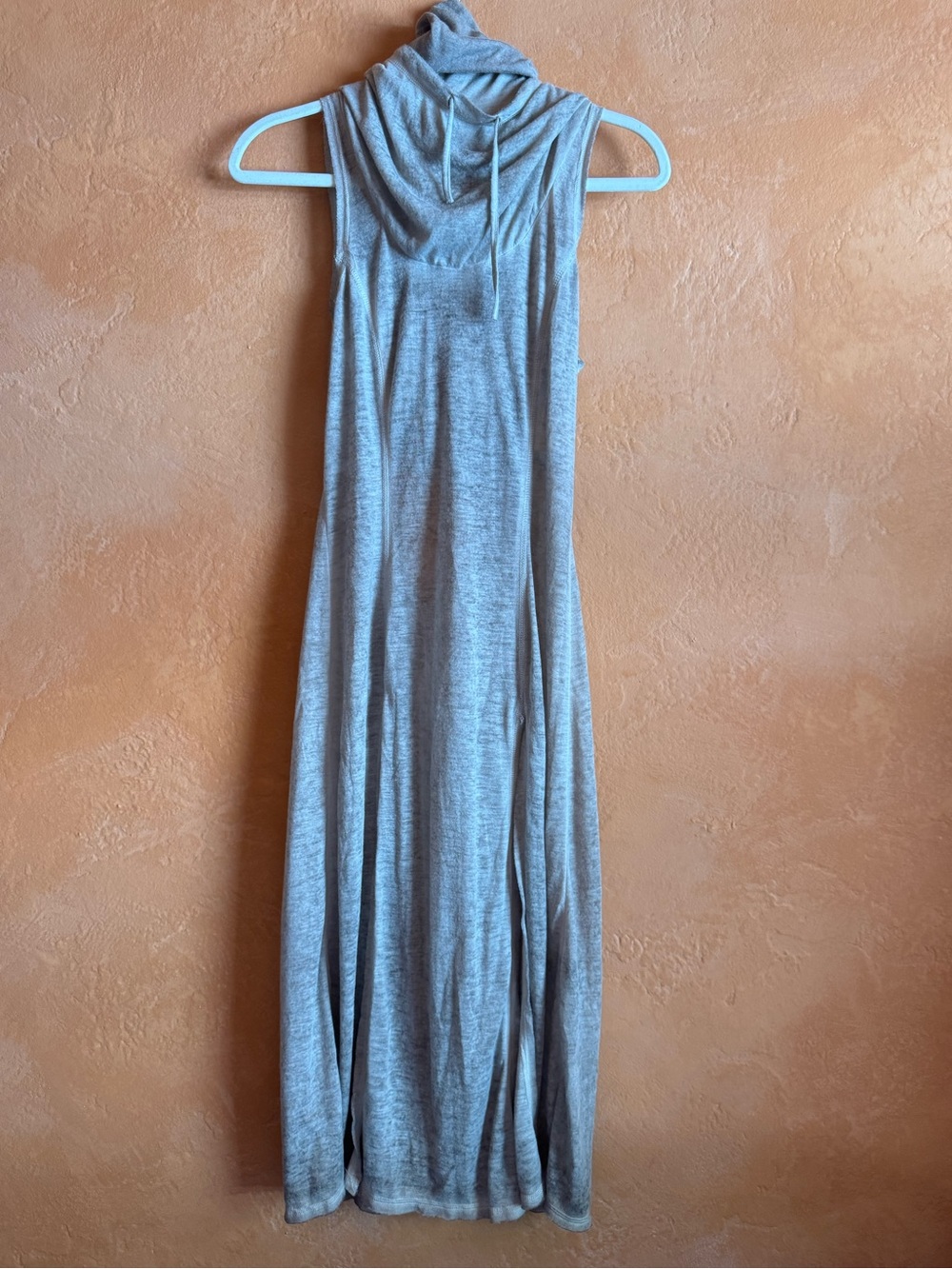 Dolls Kill Darker Wavs Stone Gray Hooded Dress Sleeveless S